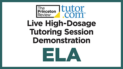 ELA HDT Video: Tutoring Session Demonstration