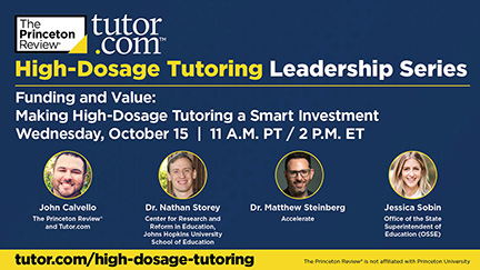 Video cover - Funding and Value: Making High-Dosage Tutoring a Smart Investment