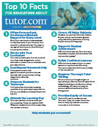 Top 10 Facts for Educators - pdf thumbnail